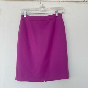 Jcrew wool pencil skirt magenta pink 00P
